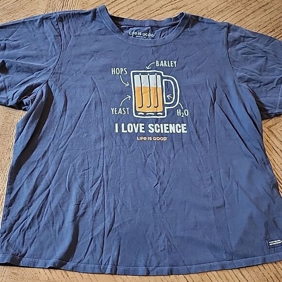 I love science  life is good crusher t shirt XXXL - Picture 3 of 7